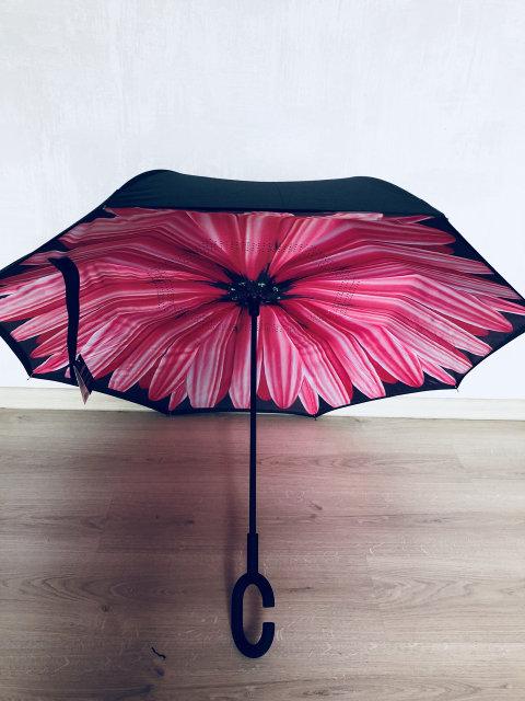 Ветрозащитный зонт обратного сложения