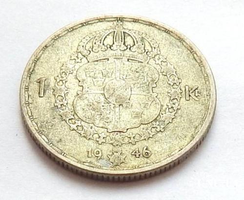 Швеция 1 крона, 1946 г