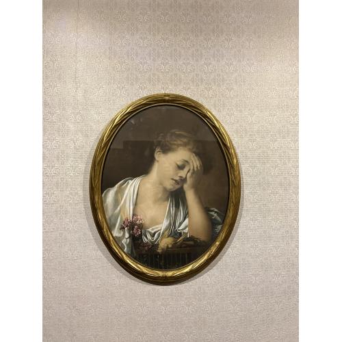 Репродукци​я «Girl with dead Canary» / «Девушка с мёртвой канарейкой»