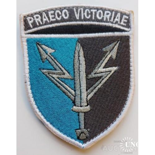 Шеврон 111 информационно-телекоммуникационного узла "Praeco victoriae" № 1266