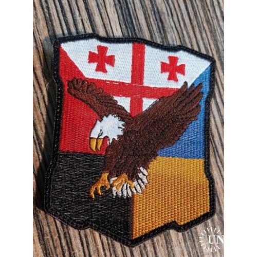 Шеврон грузинский национальный легион Georgian Legion Грузия-Украина № 389