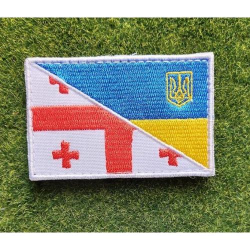 Шеврон Грузия и Украина флаг  № 3798