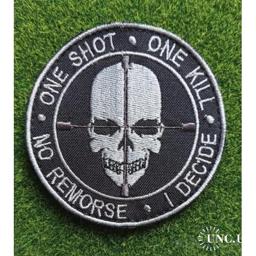 Шеврон "ONE SHOT ONE KILL" № 1680