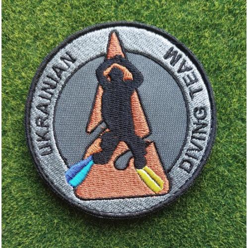 Шеврон украинская команда водолазов "Ukrainian diving team" № 3043