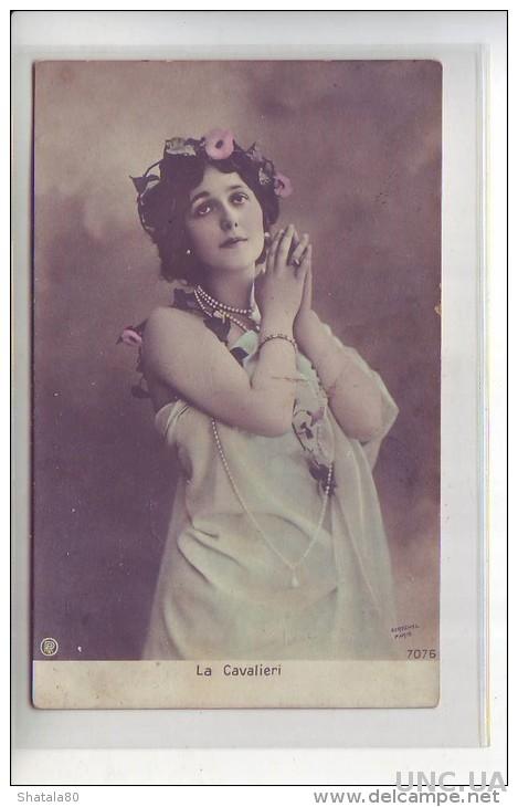 Открытка старинная Оперная итальянская певица Мария Кавальери Cavalieri