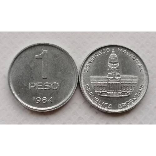 Аргентина 1 песо 1984г. 