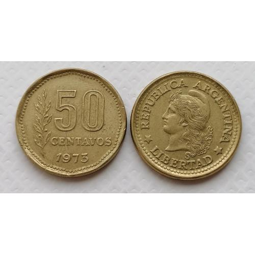 Аргентина 50 сентаво 1973г