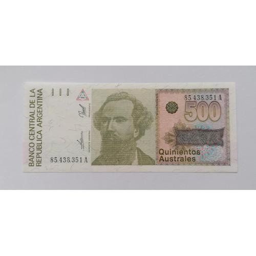 Аргентина 500 аустралей 1990г. UNC. 