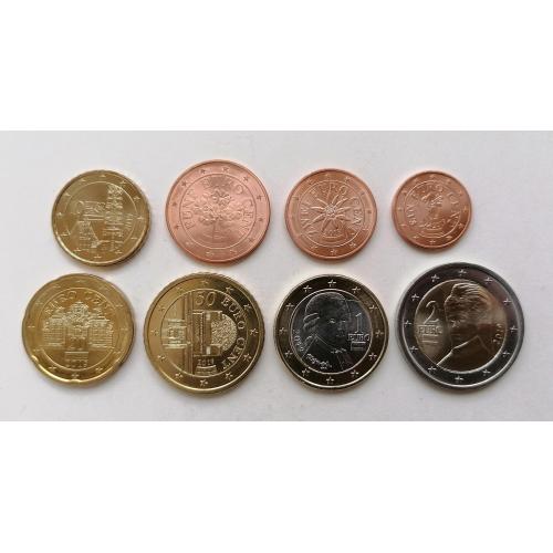 Австрия набор 8 монет 2019г.