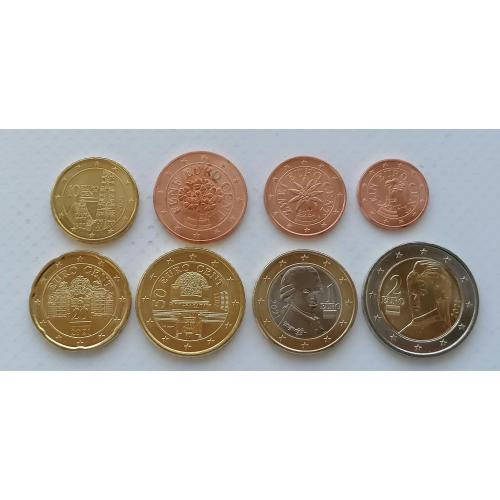 Австрия набор 8 монет 2021г.