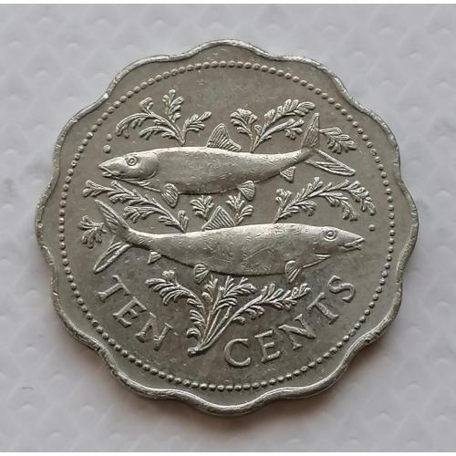 Багамские острова 10 центов 1998г.