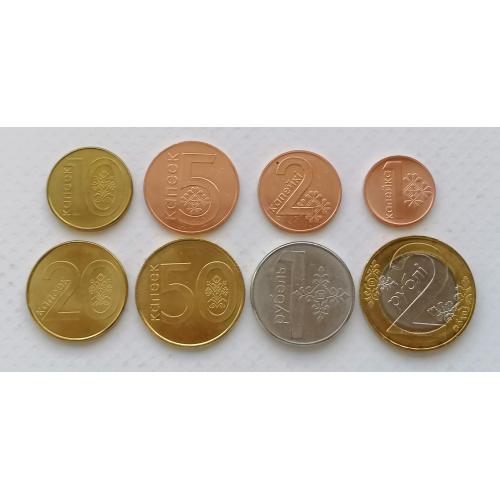Беларусь набор 8 монет 2009г.