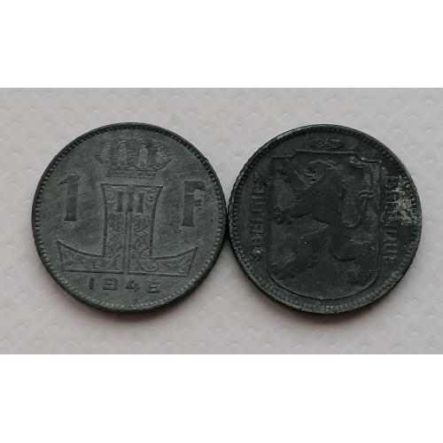 Бельгия 1 франк 1946г. BELGIE - BELGIQUE. 
