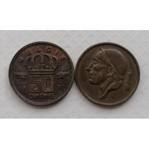 Бельгия 50 сантимов 1970г. BELGIE. 