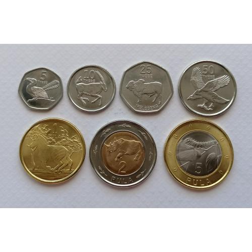 Ботсвана набор 7 монет 2013-16гг.