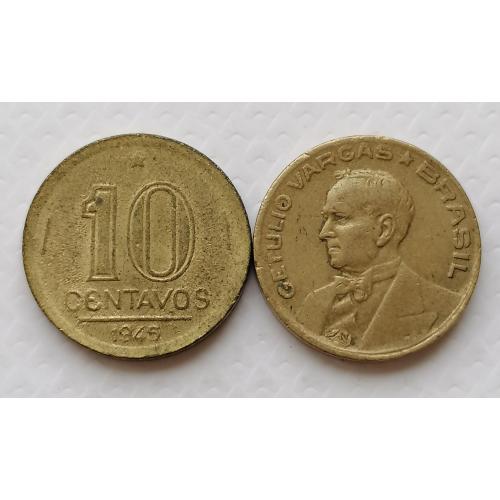 Бразилия 10 сентаво 1945г. Жетулиу Варгас. 