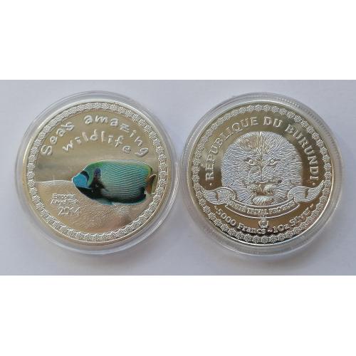 Бурунди 5000 франков 2014г. Императорский ангел. 