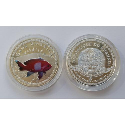 Бурунди 5000 франков 2014г. Псевдоантиас.