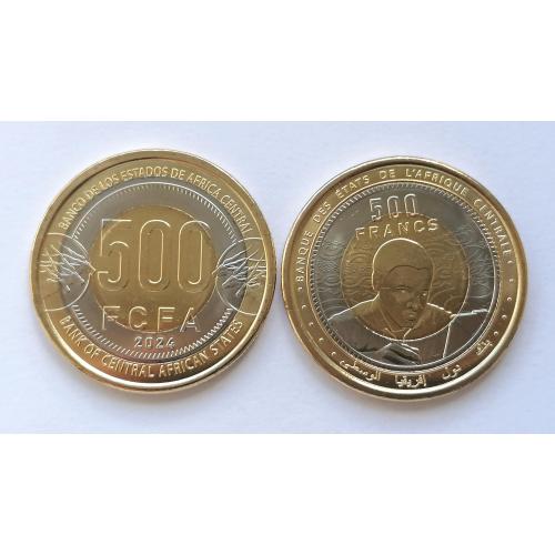 Центральная Африка 500 франков 2024г.