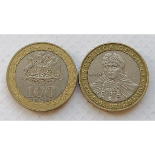 Чили 100 песо 2005г.