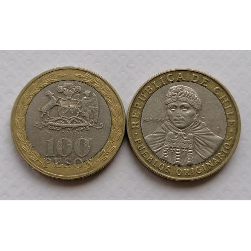 Чили 100 песо 2005г.