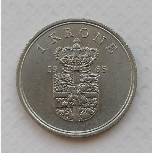 Дания 1 крона 1965г. 