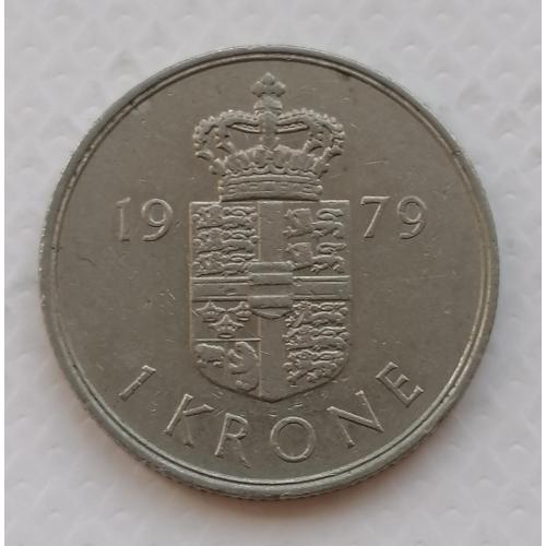 Дания 1 крона 1979г.