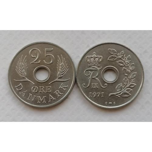 Дания 25 эре 1971г.