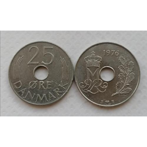 Дания 25 эре 1976г.