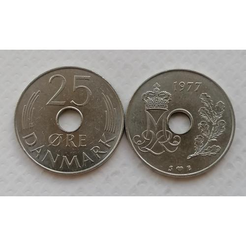 Дания 25 эре 1977г.