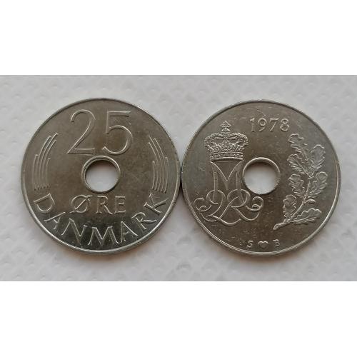 Дания 25 эре 1978г.