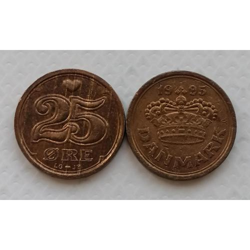 Дания 25 эре 1995г.