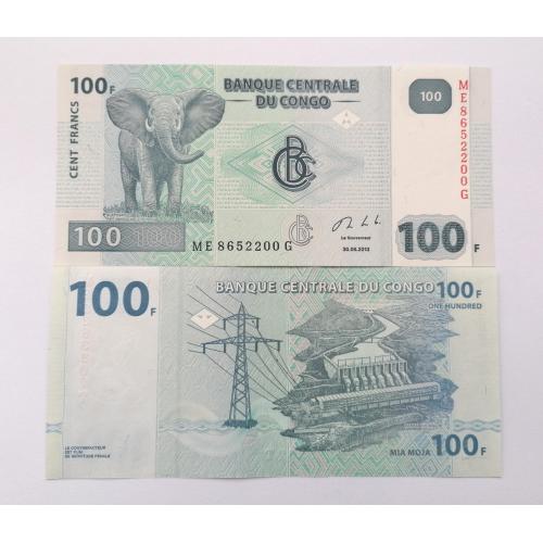 ДР Конго 100 франков 2013г. UNC. 