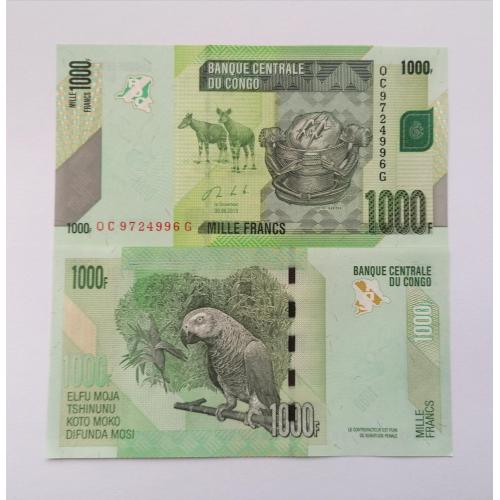 ДР Конго 1000 франков 2013г. UNC. 