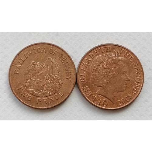 Джерси 2 пенса 2008г.