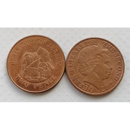 Джерси 2 пенса 2012г.
