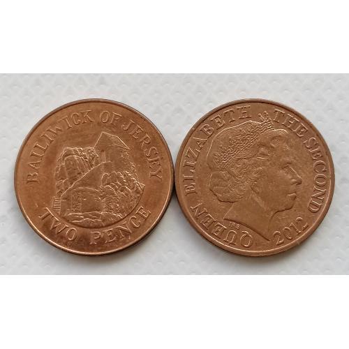 Джерси 2 пенса 2012г. 