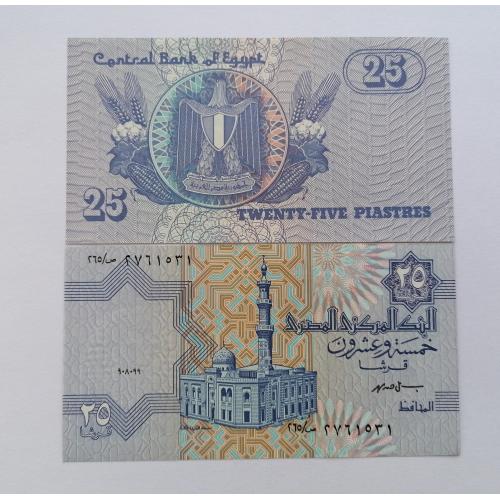 Египет 25 пиастр 1999г. UNC. 