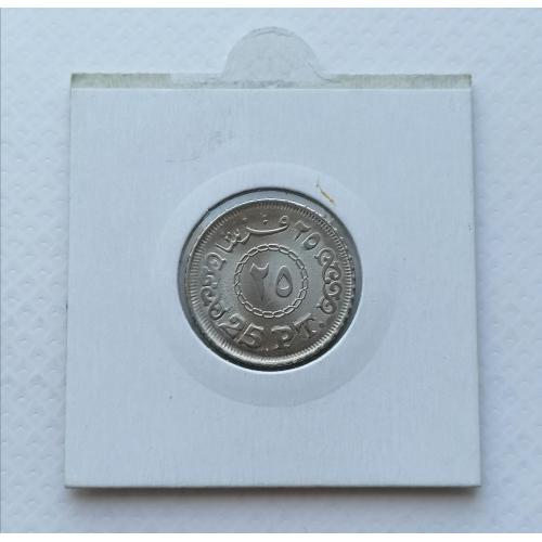 Египет 25 пиастр 2012г. В холдере. 