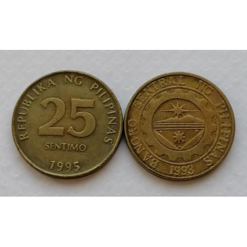 Филиппины 25 сентимов 1995г.