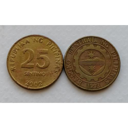 Филиппины 25 сентимов 2002г.