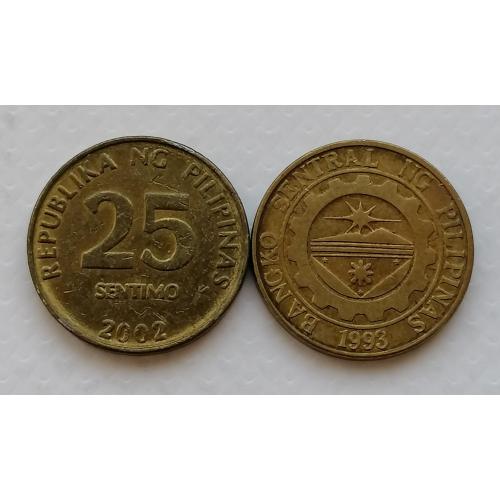 Филиппины 25 сентимов 2002г.