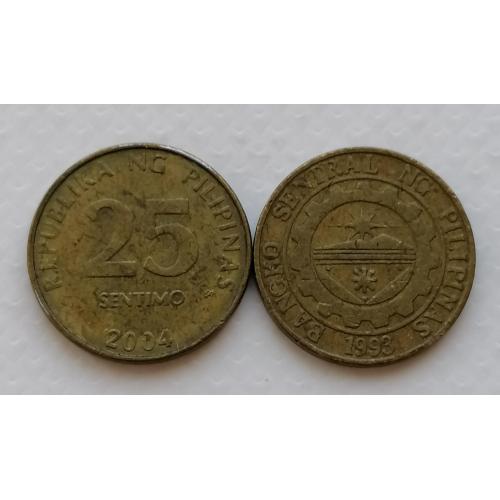 Филиппины 25 сентимов 2004г.