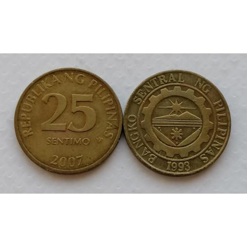 Филиппины 25 сентимов 2007г.