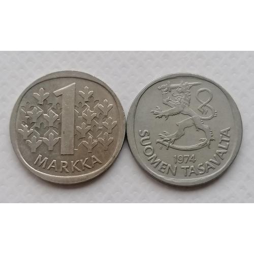 Финляндия 1 марка 1974г.