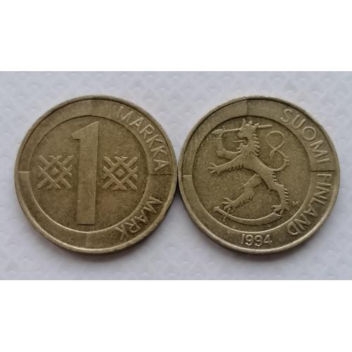 Финляндия 1 марка 1994г.