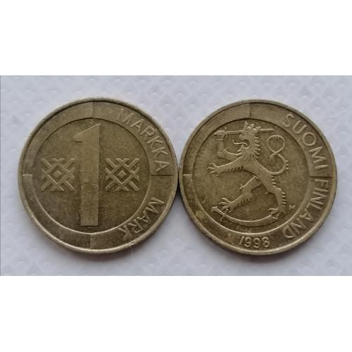Финляндия 1 марка 1998г.