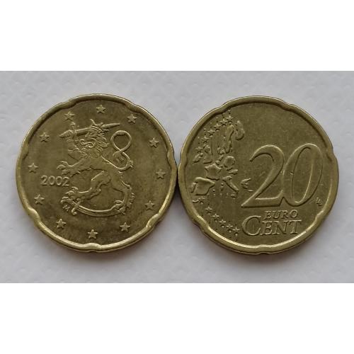 Финляндия 20 евроцентов 2002г.