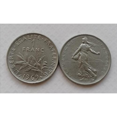 Франция 1 франк 1969г.