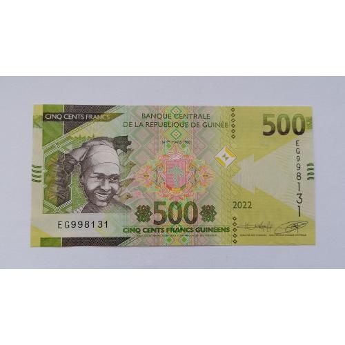 Гамбия 500 франков 2022г. UNC. 